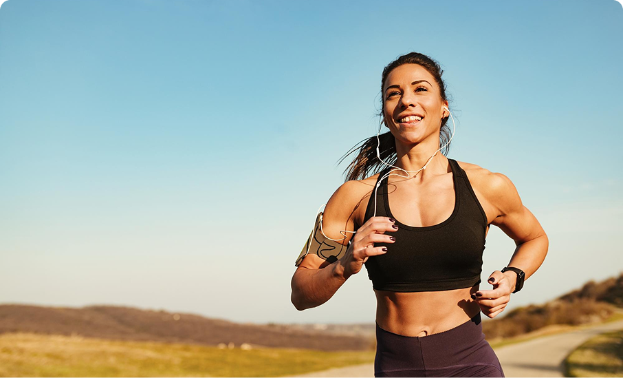 Women running